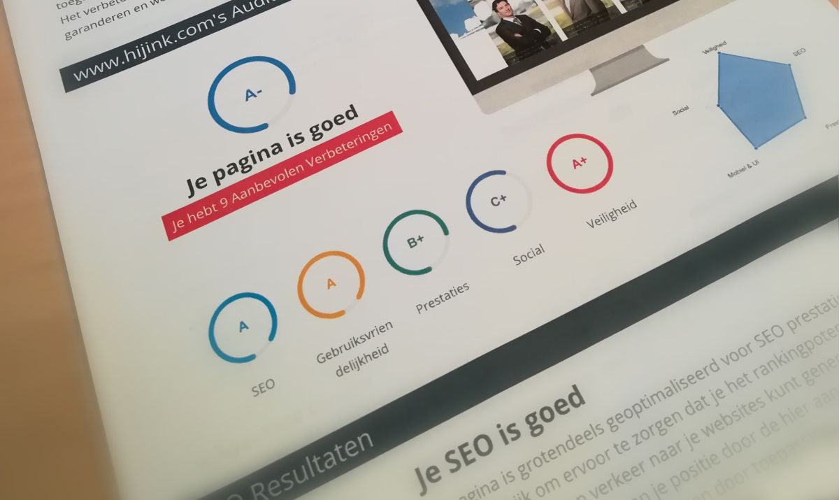 website rapport gratis aanvragen