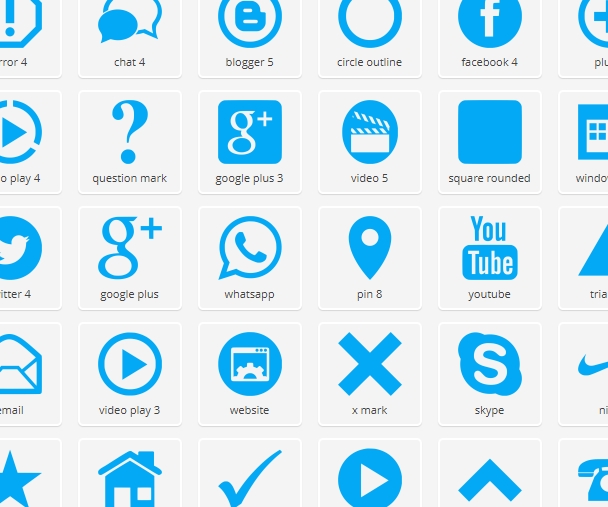 icons in alle kleuren en formaten voor jouw website